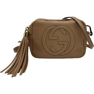 Gucci Soho Disco Bag Beige Leather Shoulder